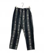 CALEEキャリー）の古着「O/S DOBBY CHECK EASY TROUSERS」｜ブラック