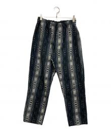 CALEE（キャリー）の古着「O/S DOBBY CHECK EASY TROUSERS」｜ブラック