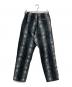 CALEE (キャリー) O/S DOBBY CHECK EASY TROUSERS ブラック サイズ:M：8000円