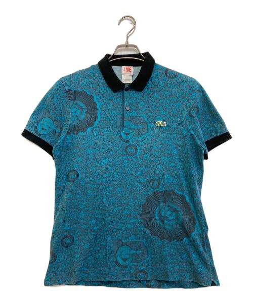 LACOSTE LIVE（ラコステライブ）LACOSTE LIVE (ラコステライブ) 総柄ポロシャツ ネイビー サイズ:3の古着・服飾アイテム