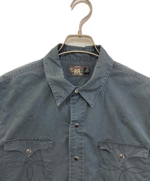 RRL（ダブルアールエル）RRL (ダブルアールエル) ウエスタンシャツ ブラック サイズ:Lの古着・服飾アイテム