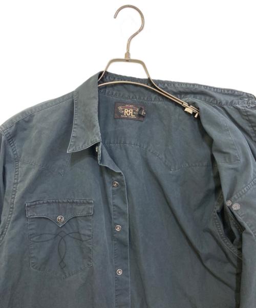 RRL（ダブルアールエル）RRL (ダブルアールエル) ウエスタンシャツ ブラック サイズ:Lの古着・服飾アイテム