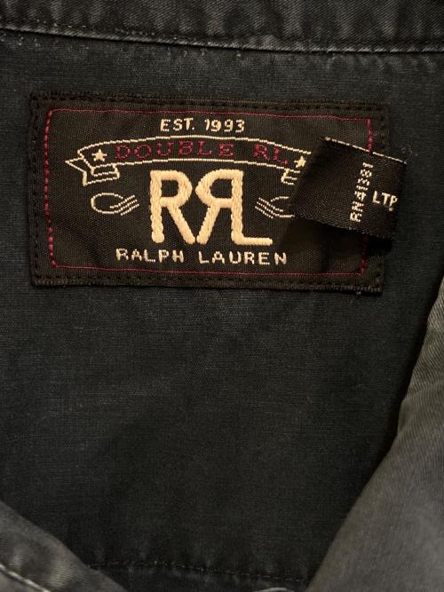 RRL（ダブルアールエル）RRL (ダブルアールエル) ウエスタンシャツ ブラック サイズ:Lの古着・服飾アイテム
