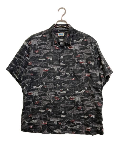 Schott（ショット）Schott (ショット) 総柄シャツ　782-3123022 ブラック サイズ:Mの古着・服飾アイテム