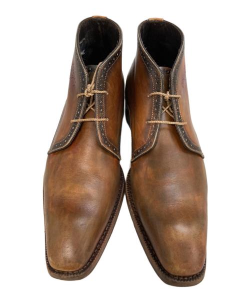 harriss（ハリス）harriss (ハリス) VISARUNO (ビサルノ) チャッカーブーツ ブラウン サイズ:39の古着・服飾アイテム