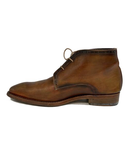 harriss（ハリス）harriss (ハリス) VISARUNO (ビサルノ) チャッカーブーツ ブラウン サイズ:39の古着・服飾アイテム