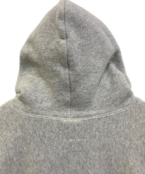 Champion（チャンピオン）Champion (チャンピオン) stussy (ステューシー) REVERSE WEAVE 刺繍 パーカー　C8-G121 グレー×パープル サイズ:MEDIUMの古着・服飾アイテム