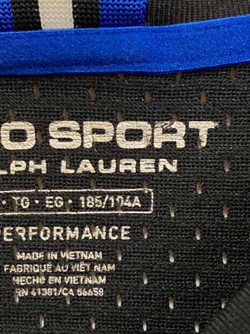 POLO SPORT（ポロスポーツ）POLO SPORT (ポロスポーツ) ロゴメッシュゲームシャツ ブラック サイズ:XLの古着・服飾アイテム