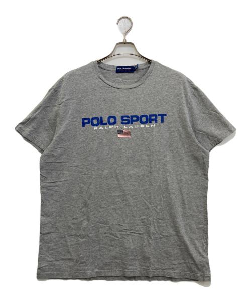 POLO SPORT（ポロスポーツ）POLO SPORT (ポロスポーツ) ロゴTシャツ グレー サイズ:XLの古着・服飾アイテム