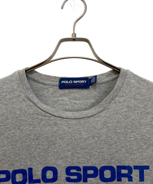 POLO SPORT（ポロスポーツ）POLO SPORT (ポロスポーツ) ロゴTシャツ グレー サイズ:XLの古着・服飾アイテム