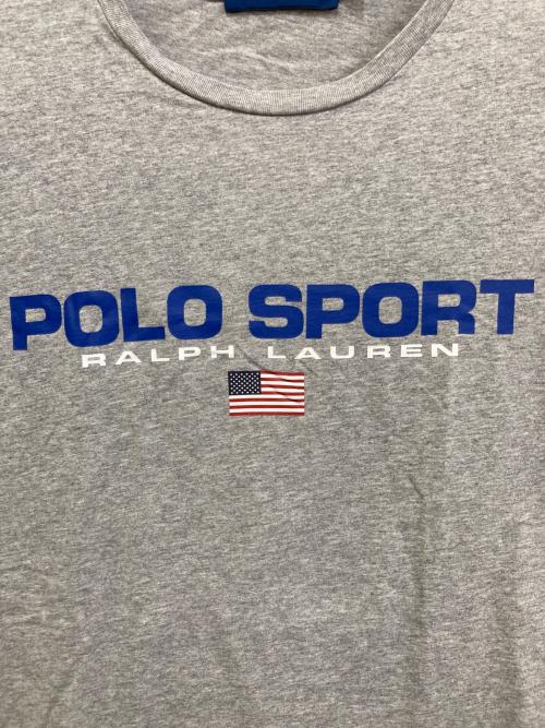 POLO SPORT（ポロスポーツ）POLO SPORT (ポロスポーツ) ロゴTシャツ グレー サイズ:XLの古着・服飾アイテム
