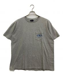POLO SPORT（ポロスポーツ）の古着「シャークプリントポケットTシャツ」｜グレー