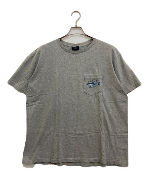 POLO SPORT（ポロスポーツ）POLO SPORT (ポロスポーツ) シャークプリントポケットTシャツ グレー サイズ:Lの古着・服飾アイテム