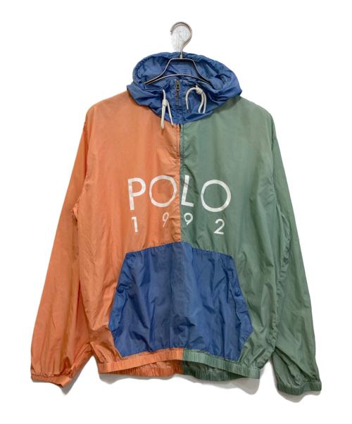 POLO RALPH LAUREN（ポロ・ラルフローレン）POLO RALPH LAUREN (ポロ・ラルフローレン) アノラックパーカー ブルー×グリーン サイズ:Lの古着・服飾アイテム