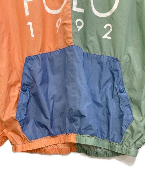 POLO RALPH LAUREN（ポロ・ラルフローレン）POLO RALPH LAUREN (ポロ・ラルフローレン) アノラックパーカー ブルー×グリーン サイズ:Lの古着・服飾アイテム