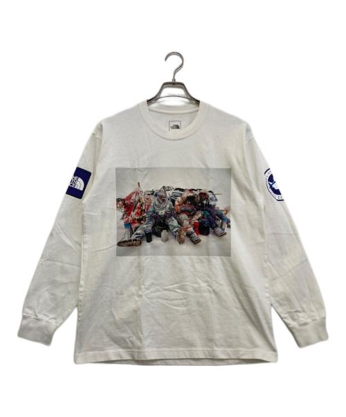 THE NORTH FACE（ザ ノース フェイス）THE NORTH FACE (ザ ノース フェイス) L/S TRANS ANTARCTICA TEE　NT82230 ホワイト サイズ:Lの古着・服飾アイテム