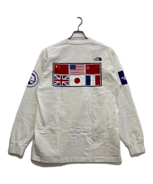 THE NORTH FACE（ザ ノース フェイス）THE NORTH FACE (ザ ノース フェイス) L/S TRANS ANTARCTICA TEE　NT82230 ホワイト サイズ:Lの古着・服飾アイテム