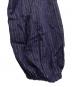中古・古着 sara mallika (サラマリカ) Cotton Stripe Jacquard Shirring Dress 020451SK1 ネイビー サイズ:M：11000円