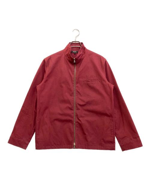 A.P.C.（アーペーセー）A.P.C. (アーペーセー) ダブルジップジャケット レッド サイズ:1の古着・服飾アイテム