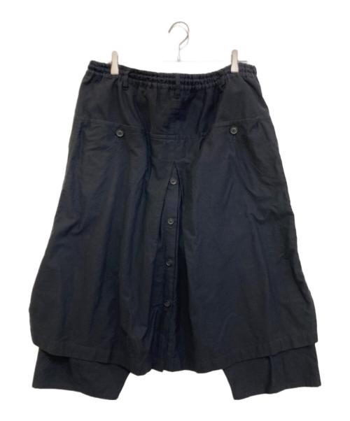 Yohji Yamamoto pour homme（ヨウジヤマモト プールオム）Yohji Yamamoto pour homme (ヨウジヤマモト プールオム) コットンツイルラップパンツ ブラック サイズ:3の古着・服飾アイテム