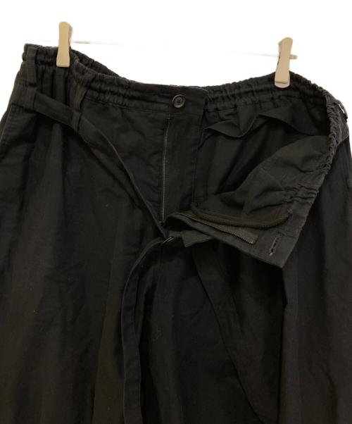 Yohji Yamamoto pour homme（ヨウジヤマモト プールオム）Yohji Yamamoto pour homme (ヨウジヤマモト プールオム) コットンツイルラップパンツ ブラック サイズ:3の古着・服飾アイテム