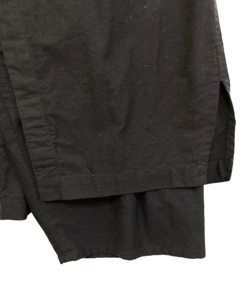 Yohji Yamamoto pour homme（ヨウジヤマモト プールオム）Yohji Yamamoto pour homme (ヨウジヤマモト プールオム) コットンツイルラップパンツ ブラック サイズ:3の古着・服飾アイテム