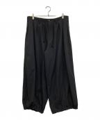 Yohji Yamamoto pour hommeヨウジヤマモト プールオム）の古着「WOOL GABARDINE BALLON PANTS」｜ブラック