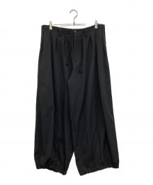 Yohji Yamamoto pour homme（ヨウジヤマモト プールオム）の古着「WOOL GABARDINE BALLON PANTS」｜ブラック