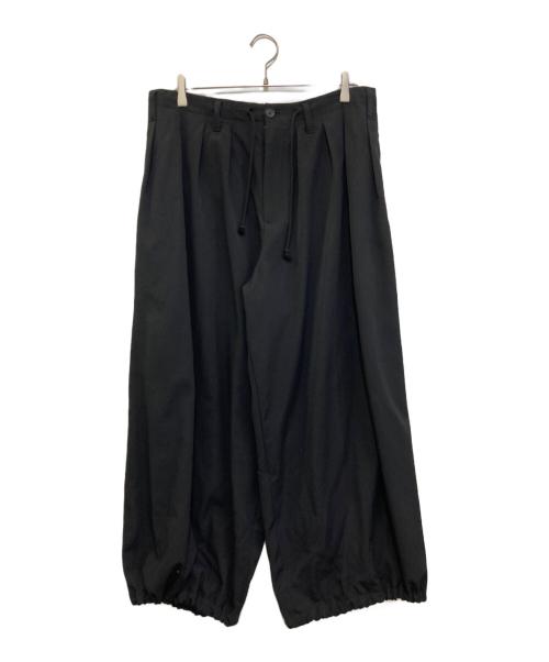 Yohji Yamamoto pour homme（ヨウジヤマモト プールオム）Yohji Yamamoto pour homme (ヨウジヤマモト プールオム) WOOL GABARDINE BALLON PANTS ブラック サイズ:3の古着・服飾アイテム