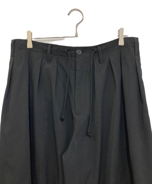 Yohji Yamamoto pour homme（ヨウジヤマモト プールオム）Yohji Yamamoto pour homme (ヨウジヤマモト プールオム) WOOL GABARDINE BALLON PANTS ブラック サイズ:3の古着・服飾アイテム