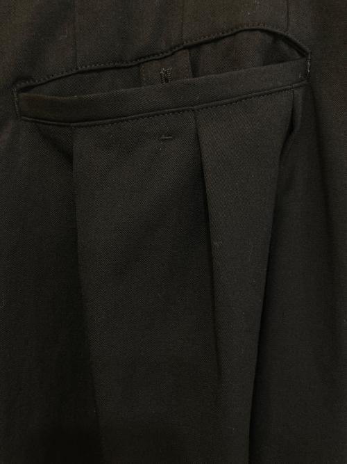 Yohji Yamamoto pour homme（ヨウジヤマモト プールオム）Yohji Yamamoto pour homme (ヨウジヤマモト プールオム) WOOL GABARDINE BALLON PANTS ブラック サイズ:3の古着・服飾アイテム