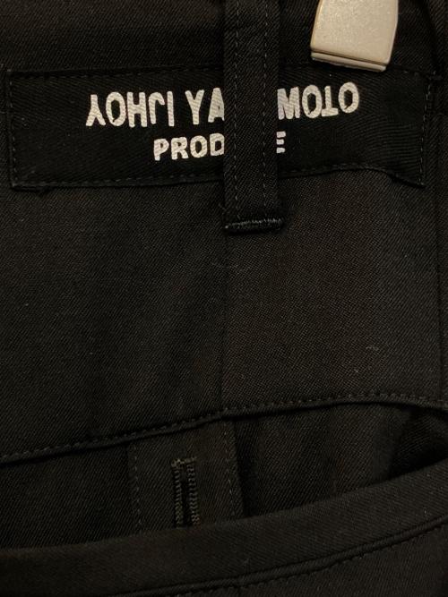 Yohji Yamamoto pour homme（ヨウジヤマモト プールオム）Yohji Yamamoto pour homme (ヨウジヤマモト プールオム) WOOL GABARDINE BALLON PANTS ブラック サイズ:3の古着・服飾アイテム