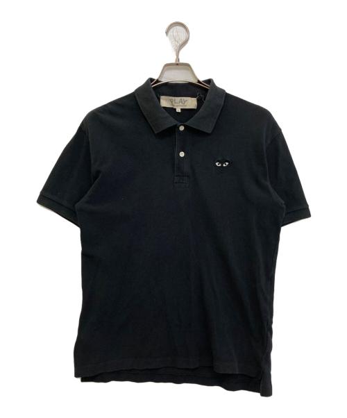 PLAY COMME des GARCONS（プレイコムデギャルソン）PLAY COMME des GARCONS (プレイコムデギャルソン) ポロシャツ　AZ-T066 ブラック サイズ:Lの古着・服飾アイテム