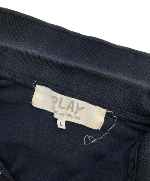 PLAY COMME des GARCONS（プレイコムデギャルソン）PLAY COMME des GARCONS (プレイコムデギャルソン) ポロシャツ　AZ-T066 ブラック サイズ:Lの古着・服飾アイテム