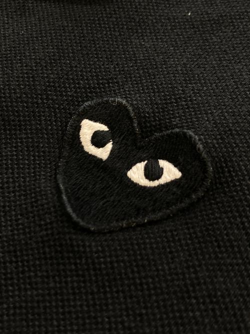 PLAY COMME des GARCONS（プレイコムデギャルソン）PLAY COMME des GARCONS (プレイコムデギャルソン) ポロシャツ　AZ-T066 ブラック サイズ:Lの古着・服飾アイテム