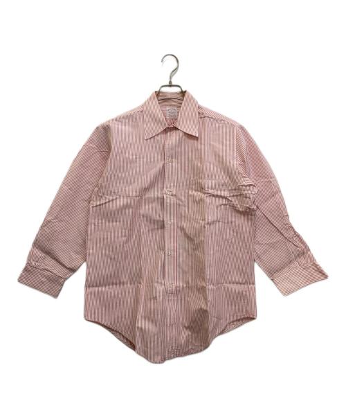 BROOKS BROTHERS（ブルックスブラザーズ）BROOKS BROTHERS (ブルックスブラザーズ) ストライプBDシャツ ホワイト×レッド サイズ:16-1の古着・服飾アイテム