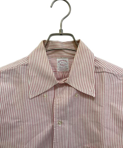 BROOKS BROTHERS（ブルックスブラザーズ）BROOKS BROTHERS (ブルックスブラザーズ) ストライプBDシャツ ホワイト×レッド サイズ:16-1の古着・服飾アイテム