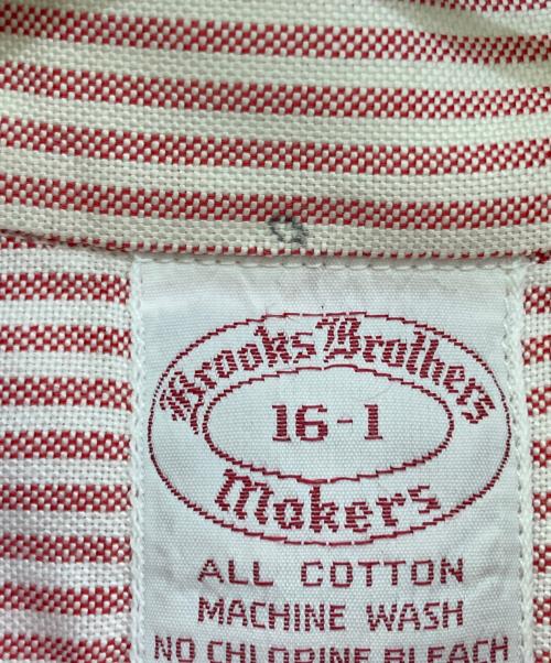 BROOKS BROTHERS（ブルックスブラザーズ）BROOKS BROTHERS (ブルックスブラザーズ) ストライプBDシャツ ホワイト×レッド サイズ:16-1の古着・服飾アイテム
