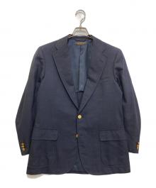 BROOKS BROTHERS（ブルックスブラザーズ）の古着「金釦リネン混ブレザー」｜ネイビー