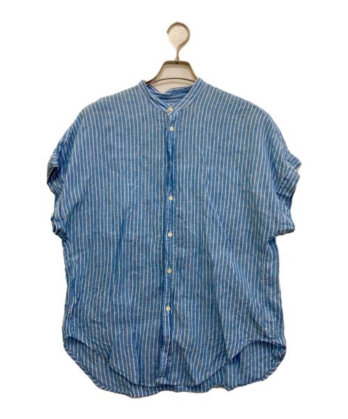 POLO RALPH LAUREN（ポロ・ラルフローレン）POLO RALPH LAUREN (ポロ・ラルフローレン) リネンシャツ ブルー サイズ:6の古着・服飾アイテム