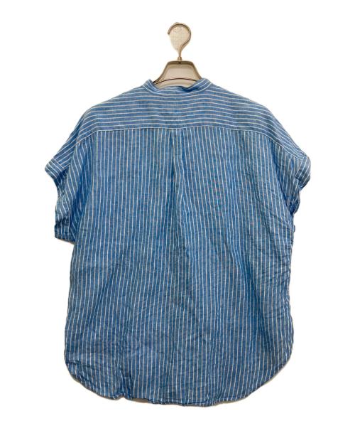 POLO RALPH LAUREN（ポロ・ラルフローレン）POLO RALPH LAUREN (ポロ・ラルフローレン) リネンシャツ ブルー サイズ:6の古着・服飾アイテム