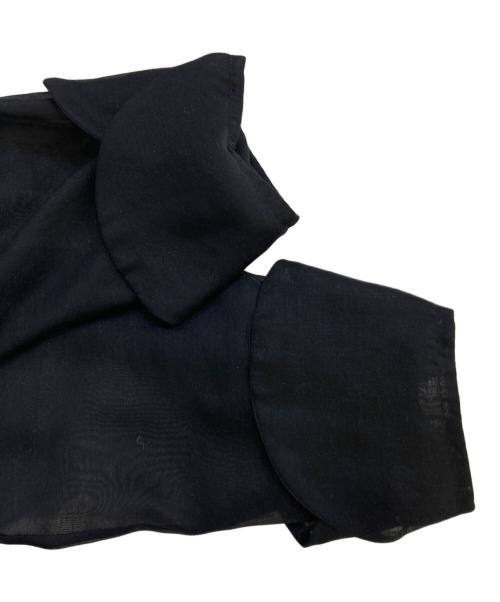 IENA（イエナ）IENA (イエナ) スパンツイルラッフルブラウス　23051900600040 ブラック サイズ:Freeの古着・服飾アイテム