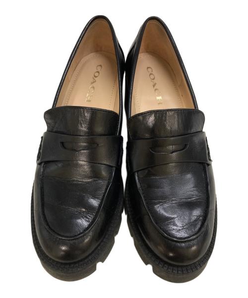 COACH（コーチ）COACH (コーチ) LOAFER PUMP　C5908 ブラック サイズ:240の古着・服飾アイテム