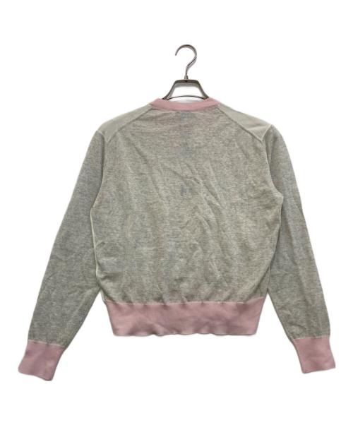 maison kitsune（メゾンキツネ）maison kitsune (メゾンキツネ) ベビー フォックス パッチ カラー ブロック ジャンパー　MW00808KT1036 グレー×ピンク サイズ:L 未使用品の古着・服飾アイテム
