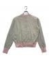 maison kitsune (メゾンキツネ) ベビー フォックス パッチ カラー ブロック ジャンパー　MW00808KT1036 グレー×ピンク サイズ:L 未使用品：13000円