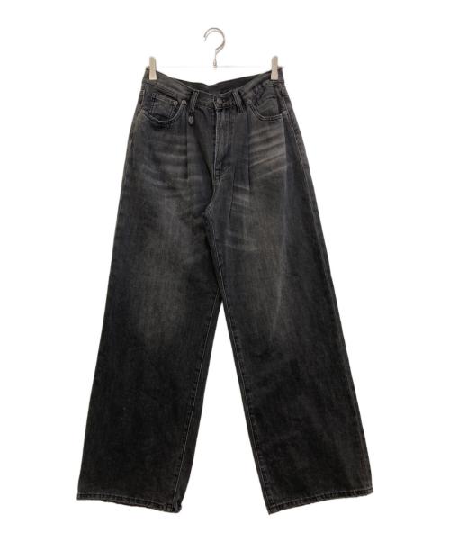 R13（アールサーティン）R13 (アールサーティン) Ellery ワイドジーンズ ブラック サイズ:Mの古着・服飾アイテム