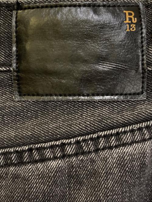 R13（アールサーティン）R13 (アールサーティン) Ellery ワイドジーンズ ブラック サイズ:Mの古着・服飾アイテム