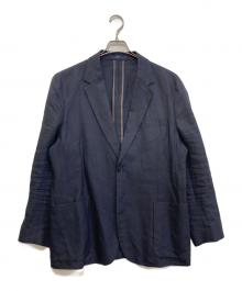 PAUL SMITH（ポールスミス）の古着「リネン2Bジャケット」｜ネイビー