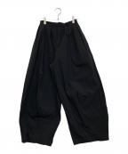 HeRIN.CYEヘリンドットサイ）の古着「Many tuck cocoon pants」｜ネイビー