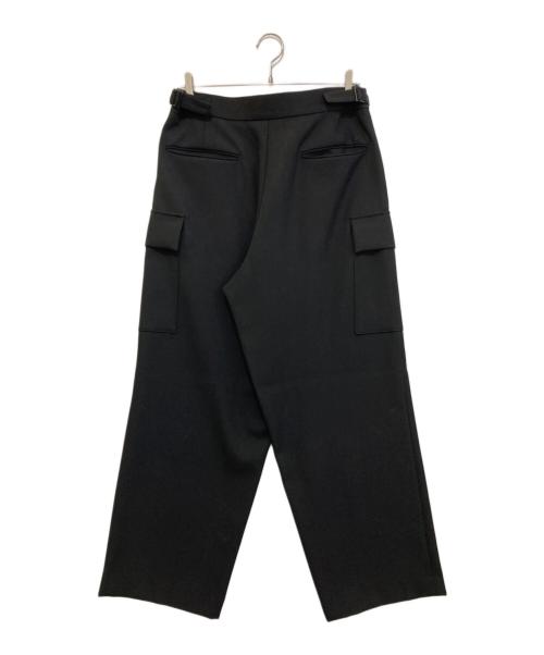 ATON（エイトン）ATON (エイトン) BACK SATIN FIELD CARGO PANTS ブラック サイズ:4の古着・服飾アイテム